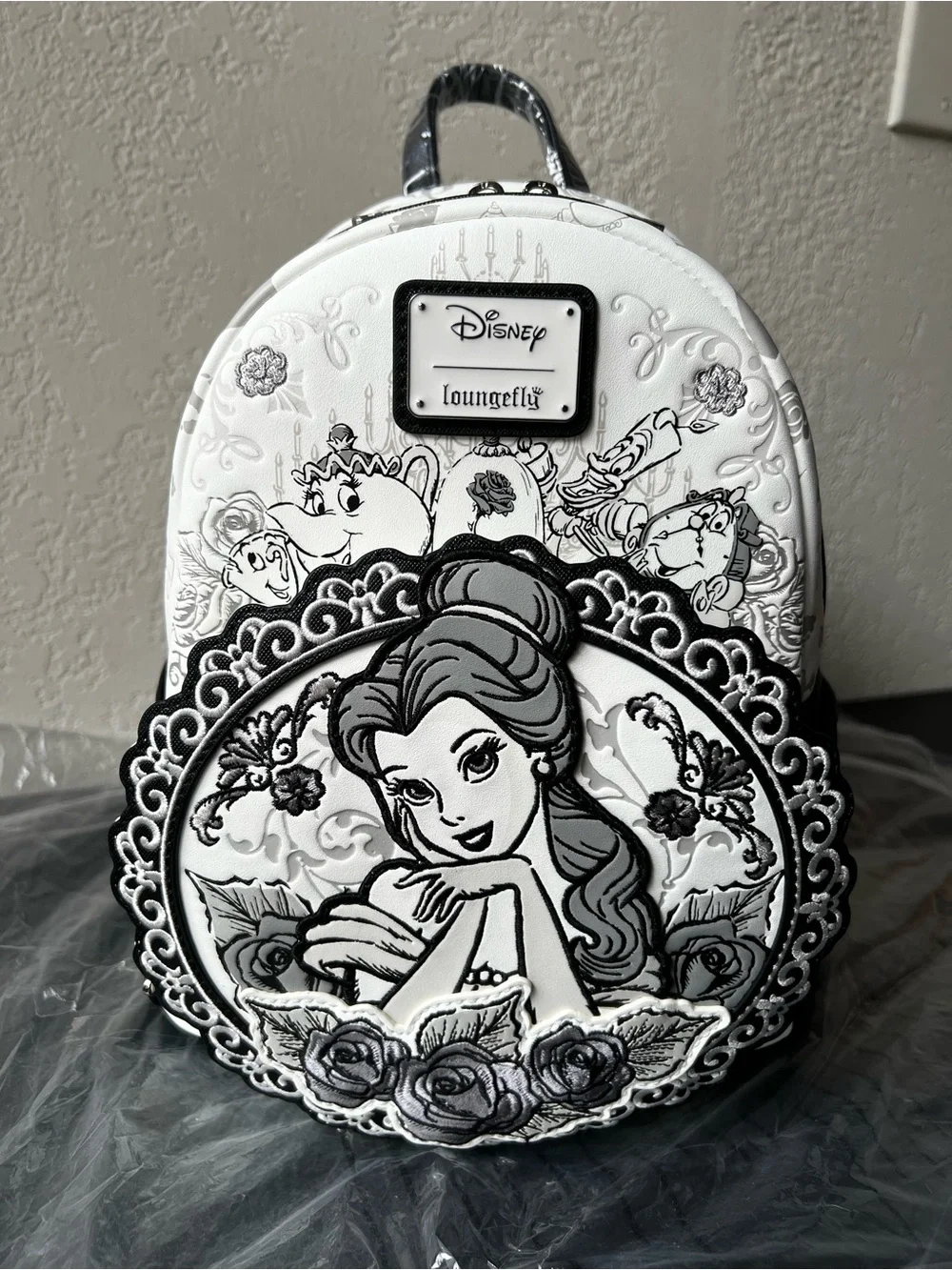 Loungefly Disney Beauty And The Beast Sketch Belle Mini Backpack EXCLUSIVE NWT